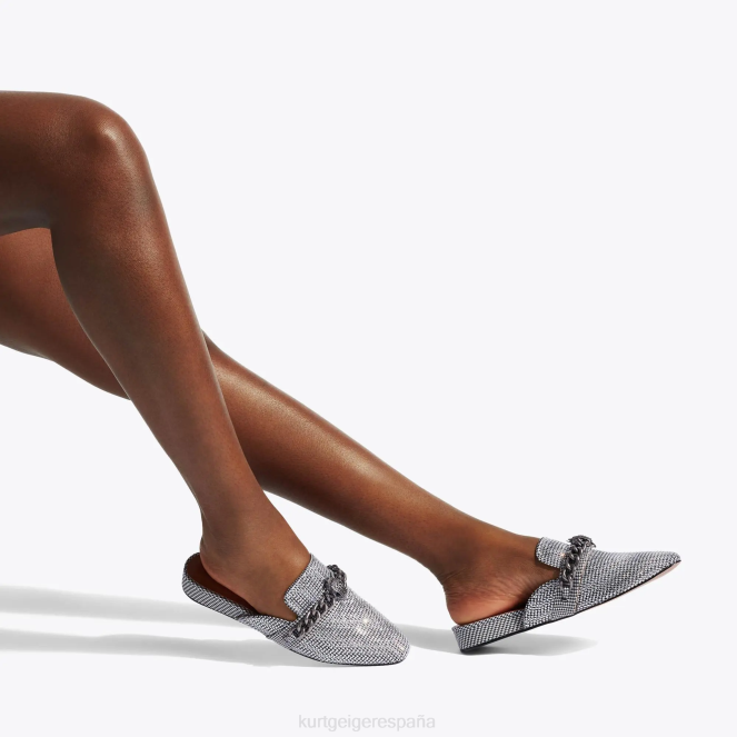 Kurt Geiger mujer mula del chelsea de londres 2LPR362 | calzados plata